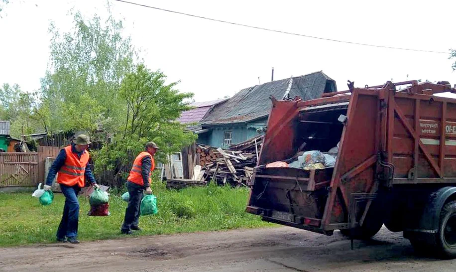 Вывоз мусора из частного дома в Кохме в октябре